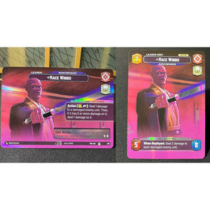 <span class=keywords><strong>STAR</strong></span> W Ahsoka Chancellor Jango Wat T Yod Twilight of Republic (TWI) Carte personnalisée en papier métallisé 63x88mm Imprimée CMYK Unisexe - Product Image 3