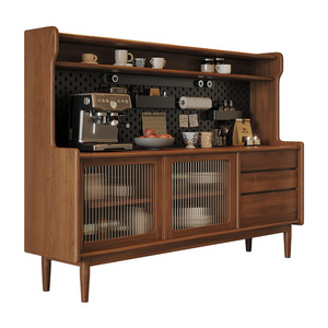 Meuble de rangement mural multifonctionnel à double porte, buffet monobloc, restaurant, haut, moderne, simple, salon, armoire à thé - Product Image 5