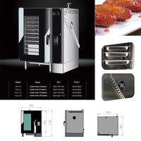 Four à vapeur multifonctionnel Four électrique combiné rationnel pour la cuisson professionnelle de la viande, du pain et des gâteaux