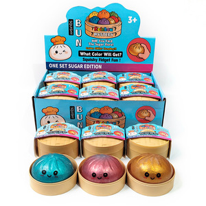 Giocattolo Squishy a Forma di Raviolo Glitterato, Antistress, Giocattolo Sensoriale da Spremere, Regalo per Bambini dai 3 Anni in Su, Materiale PU - Product Image 1