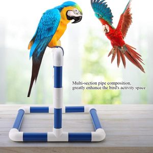 Kuş levrek 9.rots papağan duş Perches Playstand için çevre dostu <span class=keywords><strong>PVC</strong></span> eğitim <span class=keywords><strong>stand</strong></span>ı oyun alanı oyuncak atiatiel - Product Image 2