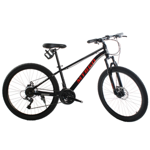 MTBGO Bicicleta de Montaña de 26 Pulgadas, 21 Velocidades, Cuadro de Acero, Neumáticos Negros, Sistema de Suspensión, Accesorios para Hombre - Product Image 2