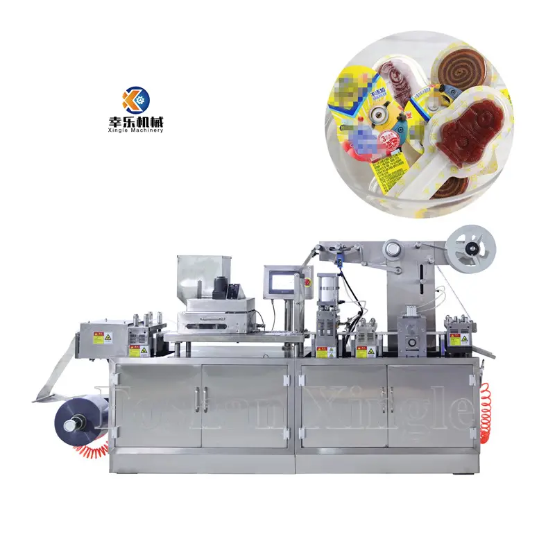 Máquina automática de envasado en blíster de tarjeta masala equipo de sellado térmico paquete de alimentos máquina de envasado en blíster a la venta