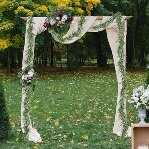 Guirlande artificielle d'eucalyptus 175 cm, plante verte suspendue pour décoration murale, maison, mariage, extérieur - Product Image 4