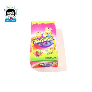Vente en gros, offre spéciale, gomme à mâcher aigre-douce à <span class=keywords><strong>la</strong></span> saveur pomme fraise pour enfants - Product Image 1