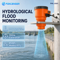 Capteur de niveau de liquide ultrasonique Pokcenser PWL-U501 4-20mA, transmetteur de niveau de réservoir d'eau avec LED