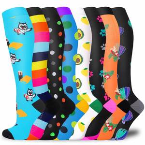 DL-263 High Quality Oem Custom Design Nurse <b>Compression</b> <b>Socks</b> Custom Logo - Product Image 1