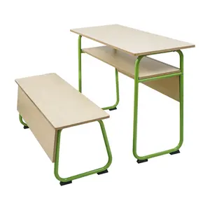 Ahşap tezgah ahşap okul mobilyaları öğrenci sırası çift kişilik okul tezgah masası