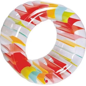 Jouet aquatique en PVC pour piscines, flotteur gonflable à roulettes coloré - Product Image 1