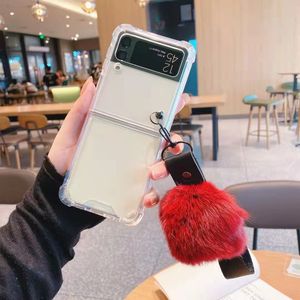 Nouvelle coque de protection transparente antichoc fine avec dragonne à pompon pour Samsung <span class=keywords><strong>Z</strong></span> <span class=keywords><strong>Flip</strong></span> 7 6 5 <span class=keywords><strong>4</strong></span> 3 - Product Image 6