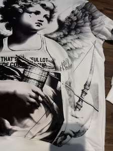 Venta caliente de alta calidad 100% algodón que es un montón de COUPH SYRUP High Street Alphabet Trendy Brand Loose Casual Hoodie - Product Image 4