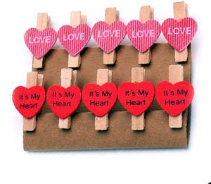 10 pièces/ensemble mignon dessin animé à motifs en bois chevilles en tissu multifonctionnel pinces à linge usage domestique en bois de bouleau - Product Image 1