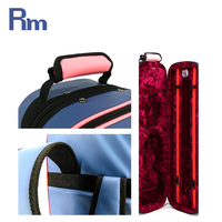 Étui à violon en cuir de haute qualité avec doublure en velours, taille 4/4, sac de transport léger en polyfoam avec poignée moulée # 10 fermetures éclair