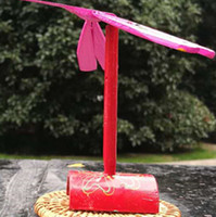 Libellule en bambou poli à peindre soi-même, jouet éducatif en bois naturel, décoration de Noël, thème animal, nostalgique