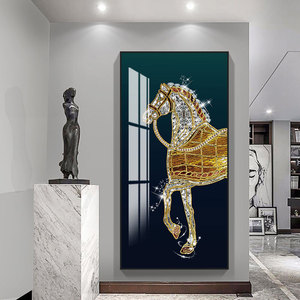 Wohnzimmer Dekor Pferd 5d Tier druck Leinwand Poster Wandbild Kristall Porzellan Wand kunst Malerei Glas - Product Image 6