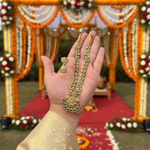 High Quality Traditional South <b>Indian</b> Ethnic Brass Bridal Set Zircon Flower Design Rose Gold Plated Third Party Wedding - Product Image 3
