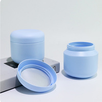 Pot en plastique mat à large ouverture de qualité alimentaire avec bouchon à vis 400g pour protéines en poudre, suppléments nutritionnels et whey