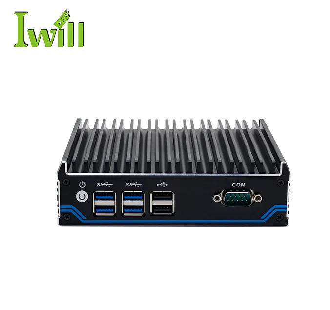 Computer Cases With Fanless Design Cheap Pc N1021 With TPM Pin 2*LAN Support DC 12V Input