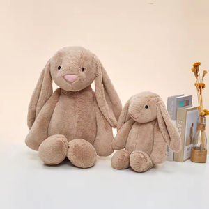 Vente en gros de jouets en peluche lapin rose Bashful à longues oreilles, poupée Bonnie, jouets en peluche pour le confort - Product Image 3