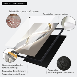 Dipinto Decorativo da Parete Verticale in Porcellana Cristallina Astratta, Direttamente dalla Fabbrica, per Ingresso e <span class=keywords><strong>Soggiorno</strong></span> - Product Image 4