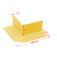 Imperméabilisation de la douche d'angle extérieure Membrane d'angle sans soudure pour baignoire et hammam avec des matériaux PP