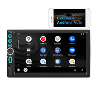 Autoradio 2 DIN 7 pouces avec écran tactile, Bluetooth, CarPlay sans fil, Android Auto, radio FM, USB Type-C, double DIN, lecteur multimédia USB pour voiture
