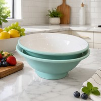 Bol à soupe empilable bicolore en mélamine pour restaurants et hôtels