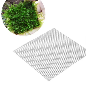 Malla de Alambre de Acero Inoxidable de Tejido Plano, Rejilla de Acero Inoxidable para Fijación de Musgo en Acuarios, Paisajismo de Peceras, Filtración - Product Image 1