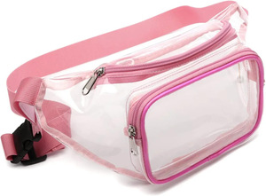 Riñoneras <span class=keywords><strong>de</strong></span> PVC transparentes para <span class=keywords><strong>hombre</strong></span> y mujer, riñoneras impermeables <span class=keywords><strong>de</strong></span> moda para el pecho y la playa, logotipo personalizado al por mayor para deportes al aire libre - Product Image 2