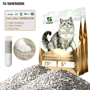 Litière pour chat mixte minérale et manioc, agglomération rapide, écologique, biodégradable, contrôle des odeurs, sans poussière, hautement absorbante - Product Image 1