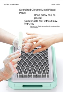 プロ用充電式ポータブルネイルダストコレクターマシン4100RPMネイルサロンマニキュア掃除機耐久性プラスチック製 - Product Image 3