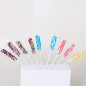 12G Kleurrijke Mini Eenhoorn Vorm Individuele Verpakking Tropische Smaak Zoete Hard Candy Lollipop