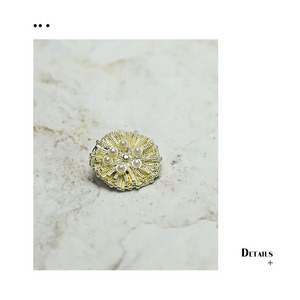 2025 haute qualité luxe métal perle bouton 28mm 22mm or fantaisie bouton pour femmes manteau boutons décoratifs - Product Image 3