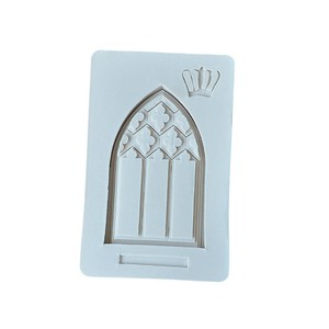 European Style Silicone Mold With Church Window Design For Fondant Cake Decorating And Epoxy Clay Crafting - Product Image 5