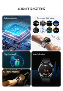 <span class=keywords><strong>Montre</strong></span> intelligente intérieure/extérieure à écran tactile complet pour la course à pied, le sport, le fitness, étanche IP67, connexion Android IOS avec silicone - Product Image 3
