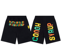 Shorts décontractés d'été pour hommes Alocs 100 % coton de haute qualité, style urbain, avec imprimé « Men's Cough Syrup », collection 2026, vente chaude