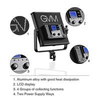 GVM BI-672 Bicolore Studio Vidéo LED Kit de Lumière Panneau Mode Maître-Esclave Excellente Luminosité vidéo lumière Et Gamme