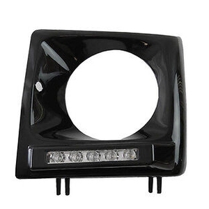 BBmart Auto voiture accessoires phare couverture cadre décoratif déflecteur OE 4638840831 pour <span class=keywords><strong>Mercedes</strong></span> Benz - Product Image 3