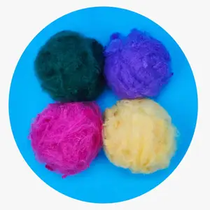 Recycled 1.4d 38mm Dope Dyed Fiber Psf Polyester Fiber Spinning