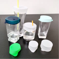 Couvre-gobelets en silicone réutilisables et extensibles, lumineux, anti-drogues, pour la protection des fêtes et des clubs, sécurité personnelle