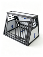 Cage de transport portable en aluminium pour chien – Vente en gros usine – Caisse de transport pour chien de haute qualité – Boîte de transport respirante et durable