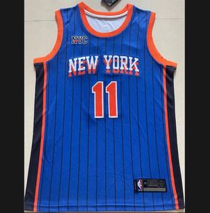 2025 Hoge Kwaliteit New York Basketbal Borduurwerk Jersey Beroemde Speler Brunson 11 Gestikte Trui Voor Volwassen Mannen - Product Image 1