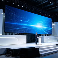 Pantalla LED Fija de Alta Definición P1.56 para Interiores, Mantenimiento Frontal, para Centro de Comando, Sala de Control, Video Wall HD