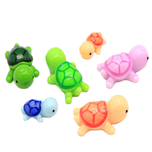 Cartone animato tartaruga serie 3D resina Micro paesaggio dipinto a mano pesce per serbatoio decorazioni piccoli ornamenti per arte - Product Image 1
