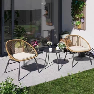 Juego de Mesa y Sillas de Patio de Ratán Sintético para Exteriores, Moderno, de la Mejor Fábrica de Guangzhou XY, Sofá de Jardín de Mimbre para Exteriores, Sillón de Balcón - Product Image 3