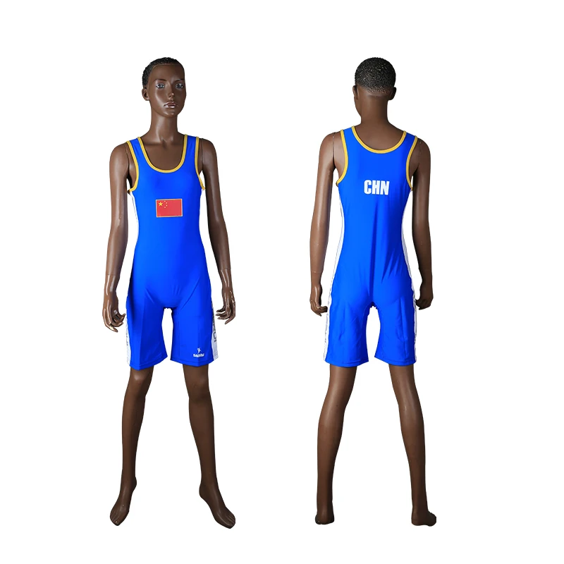 ウエイトリフティングユニフォームメンズレスリングシングレット