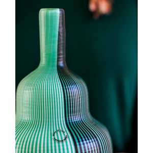 Vase rayé vert fait main Venini Art déco Cube Cylindre pour la décoration de la maison Mariage Fête Décoration pour fleurs Autres objets décoratifs Hôtels - Product Image 3
