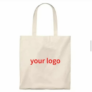 Bolsa de Compras de Lona de Algodón Resistente con Impresión de Logotipo Personalizable, Diseño Ecológico con Letras Serigrafiadas para Uso Diario - Product Image 3
