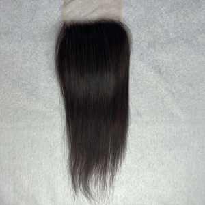 12A Grade 100% Unprocessed Vietnamese Raw Human Hair 5x5 HD Transparent Lace Closure Natural Straight Wholesale - Product Image 5