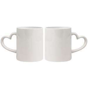 Bán Sỉ Cốc Thăng Hoa Trống Nhà Cung Cấp Cốc Latte Thăng Hoa Cán Nhiệt Màu Trắng 11Oz Cốc Men Trống Thăng Hoa - Product Image 2